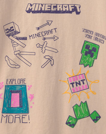 Boys Minecraft&reg; Graphic Tee - Tan, 