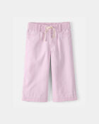 Baby Girl Drawstring Wide-Leg Pants - Pink, image 1 of 4 slides