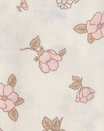 Baby Girl 4-Pack Floral Receiving Blankets - Pink/Ivory, 