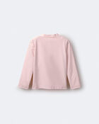Toddler Full-Zip Long-Sleeve Rashguard - Light Pink, image 6 of 7 slides