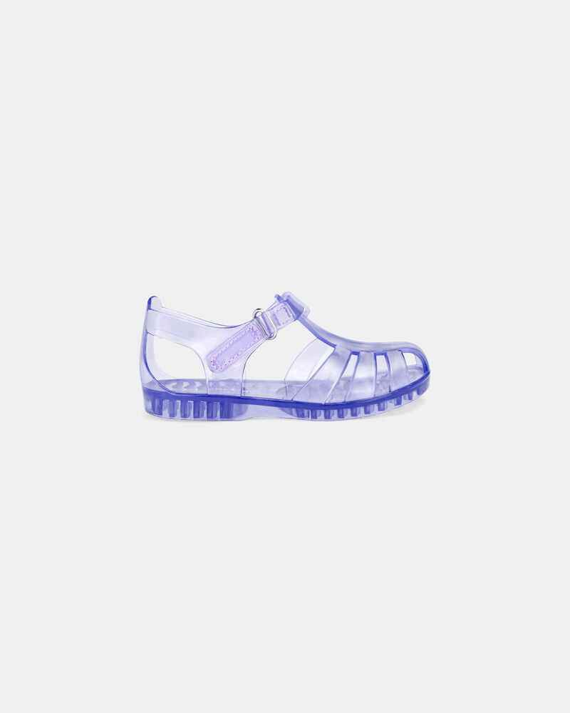 Toddler Girl Clear Sandals - Purple, image 2 of 6 slides
