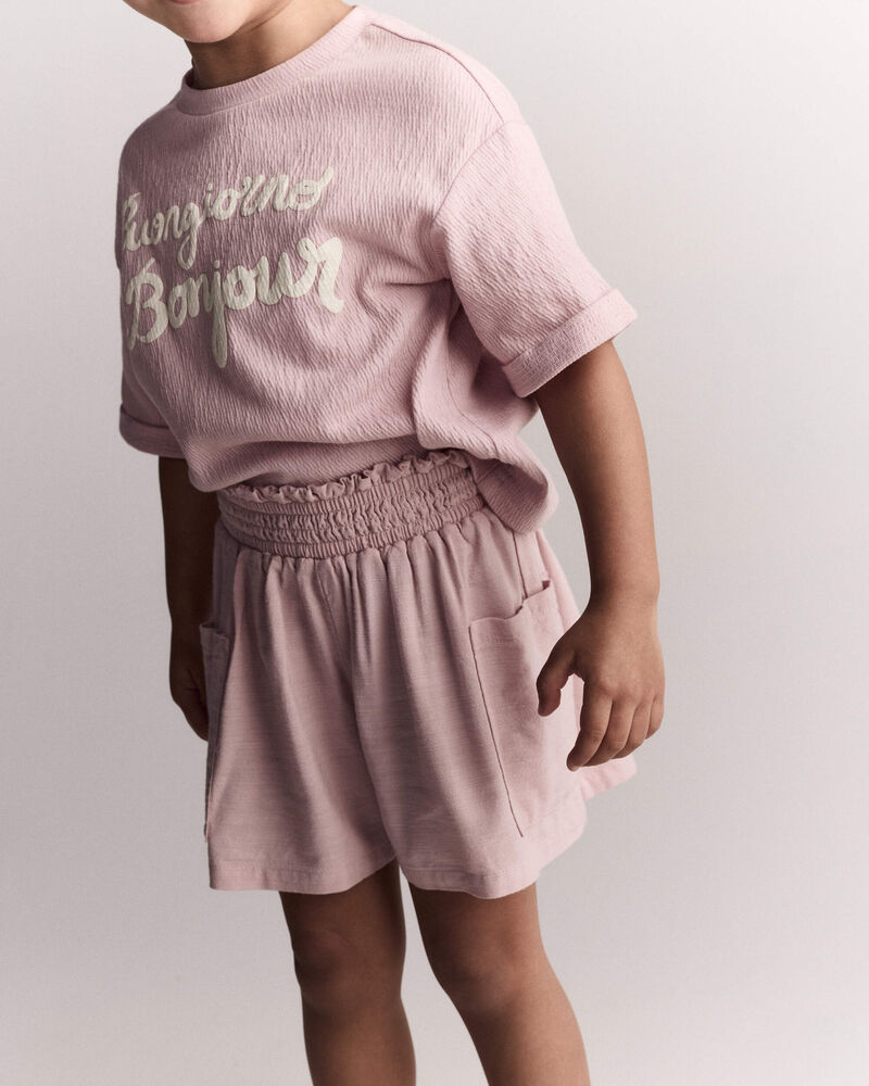 Toddler Girl Swing Shorts with Pockets - Light Pink, image 4 of 7 slides