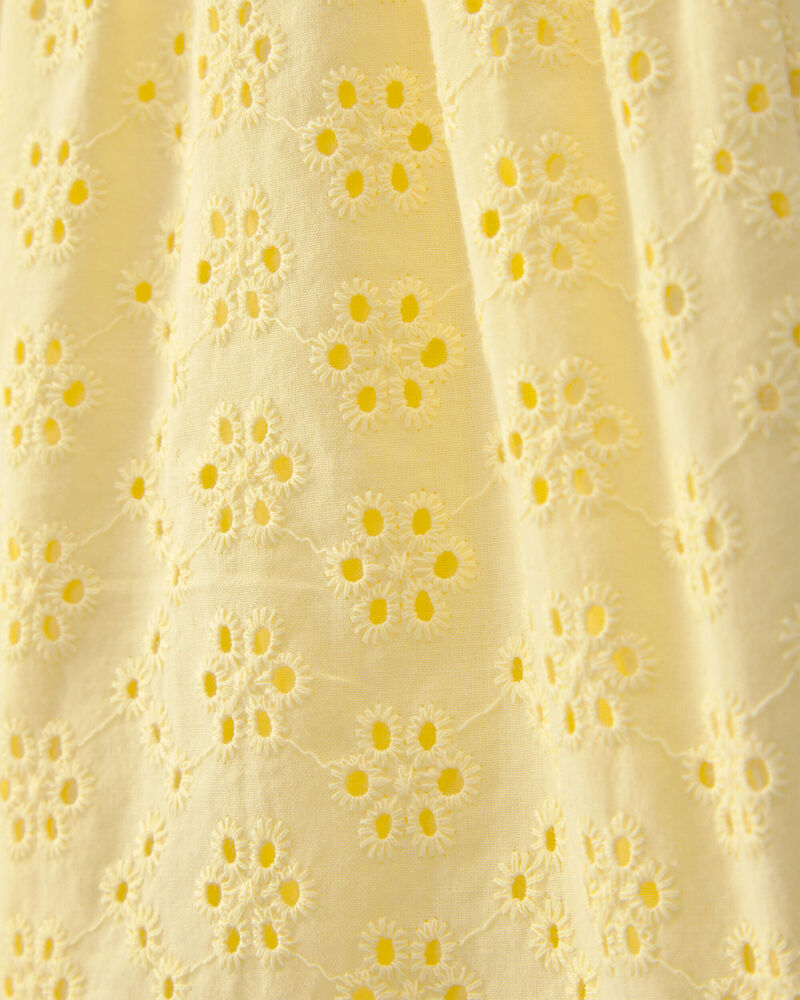 Girls Eyelet Shorts - Yellow, image 3 of 4 slides