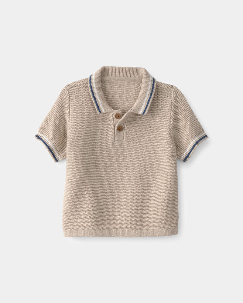 Baby Boy Polo Shirt - Brown, image 1 of 3 slides