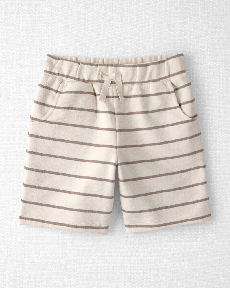 Kids 2-Piece Organic Cotton Top & Short Set in Stripes, image 2 of 5 slides