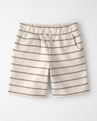 Kids 2-Piece Organic Cotton Top & Short Set in Stripes, image 2 of 5 slides