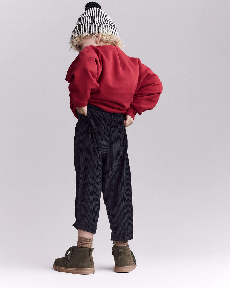 Toddler Boy Corduroy Pocket Pant - Black, image 4 of 7 slides