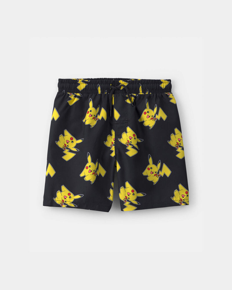 Boys Pok&eacute;mon Swim Trunks - Black/Yellow, image 1 of 3 slides