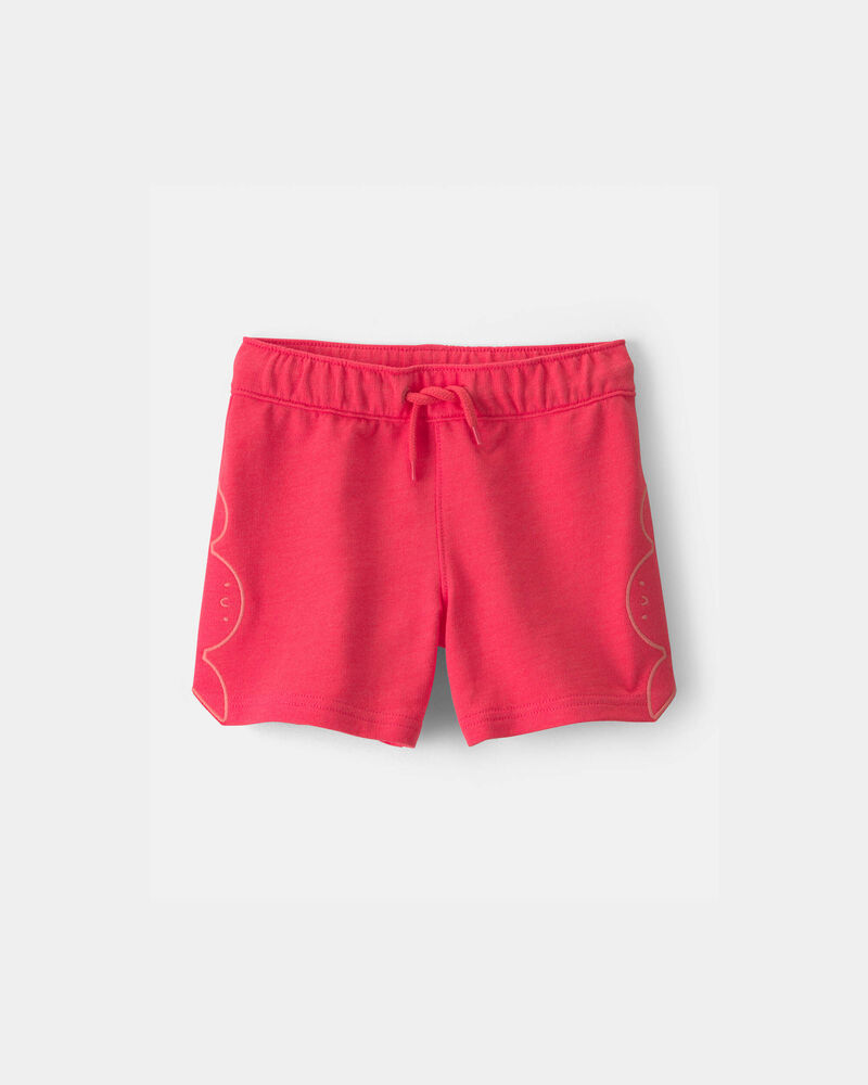 Toddler Boy Crab French Terry Shorts - Coral, image 1 of 5 slides