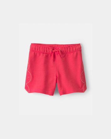 Toddler Boy Crab French Terry Shorts - Coral, 