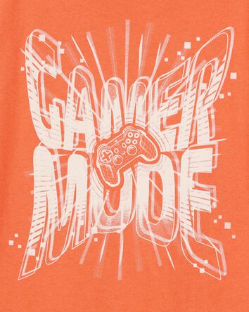 Boys Gamer Mode Short-Sleeve Graphic Tee - Orange, 