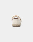 Toddler Girl Woven Casual Shoes - Cream, image 3 of 6 slides