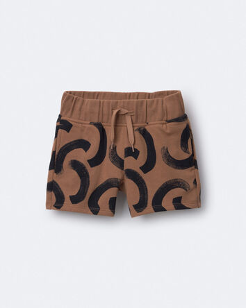 Toddler City Park&trade; Shorts in Abstract Print - Brown, 