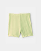 Baby Girl Ribbed Bike Shorts - Green, image 2 of 4 slides