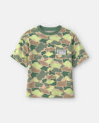 Boys Camouflage Graphic Tee - Green, image 1 of 3 slides