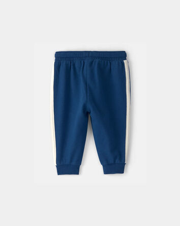 Baby Boy French Terry Pants - Navy Blue, 