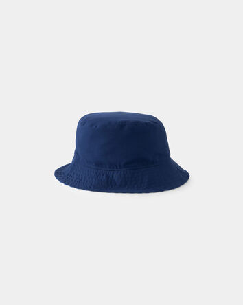 Toddler Boy Reversible Stripe Bucket Swim Hat - Blue, 