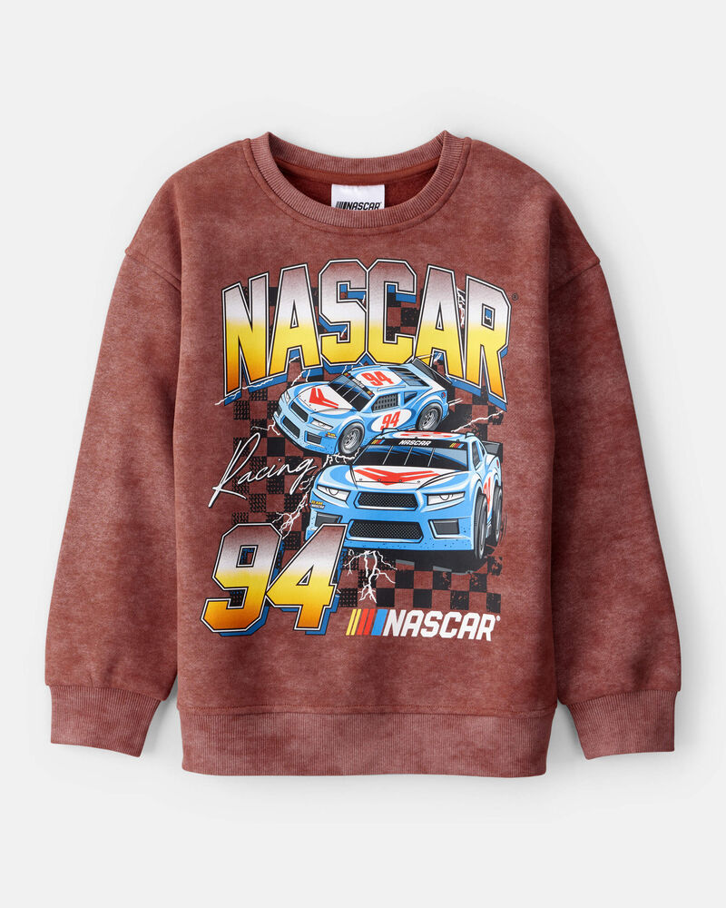 Boys NASCAR Pullover Sweatshirt - Brown, image 1 of 2 slides