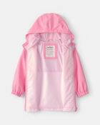 Toddler Girl Colorblock Raincoat - Pink, image 2 of 3 slides