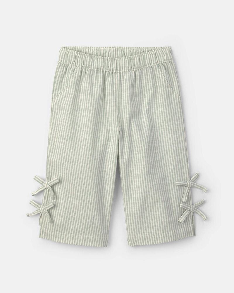 Baby Girl 2-Piece Striped Top & Pant Set - Green, image 2 of 4 slides