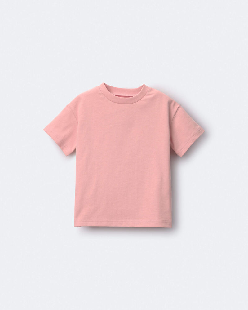 Toddler Elevated Relaxed Tee - Light Pink, image 2 of 5 slides