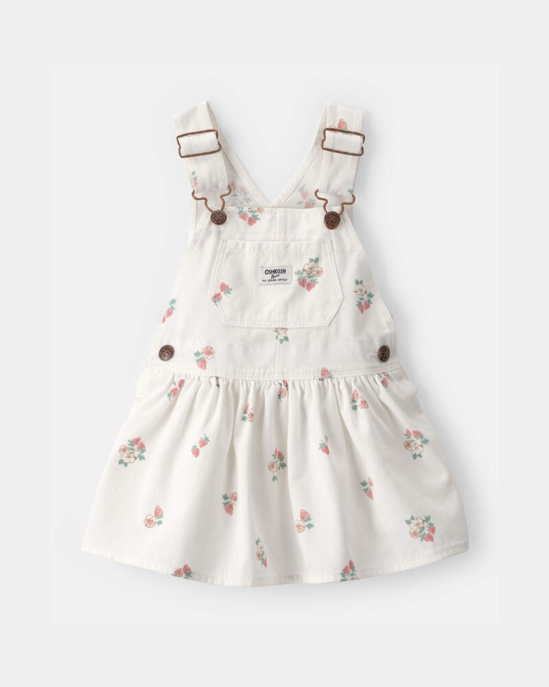Baby Girl Strawberry Skirtall - White, image 1 of 4 slides
