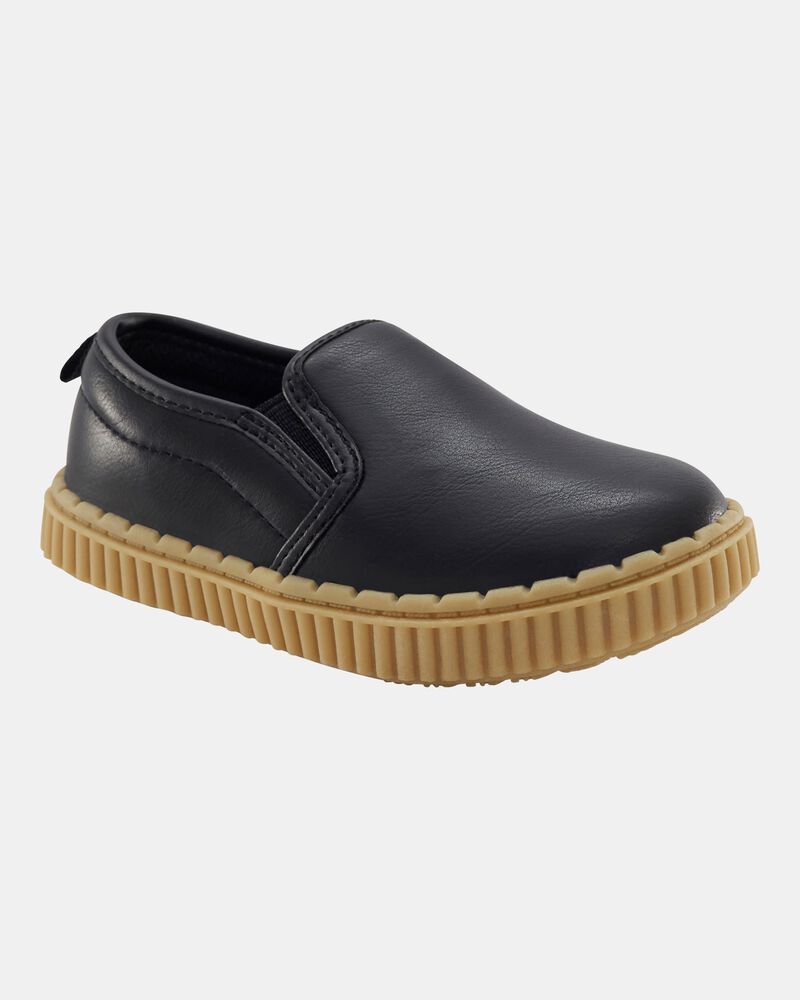 Toddler Casual Slip-On Shoe - Black, image 1 of 7 slides