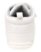 Boys Every Step&reg; First Walker High-Top Sneakers - White, image 3 of 5 slides