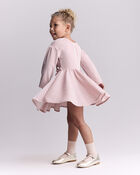 Toddler Girl Velvety Avenue Twirl&trade; Dress - Light Pink, image 4 of 6 slides