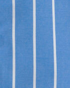Toddler Boy Striped Loose Fit 2-Piece Pajama Set - Blue, image 4 of 5 slides