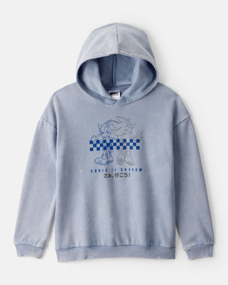 Boys Sonic the Hedgehog&trade; Long-Sleeve Pullover Hoodie - Blue, image 1 of 4 slides