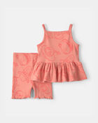 Baby Girl 2-Piece Pixar&copy; Toy Story Sleeveless & Short Set - Coral, image 1 of 3 slides