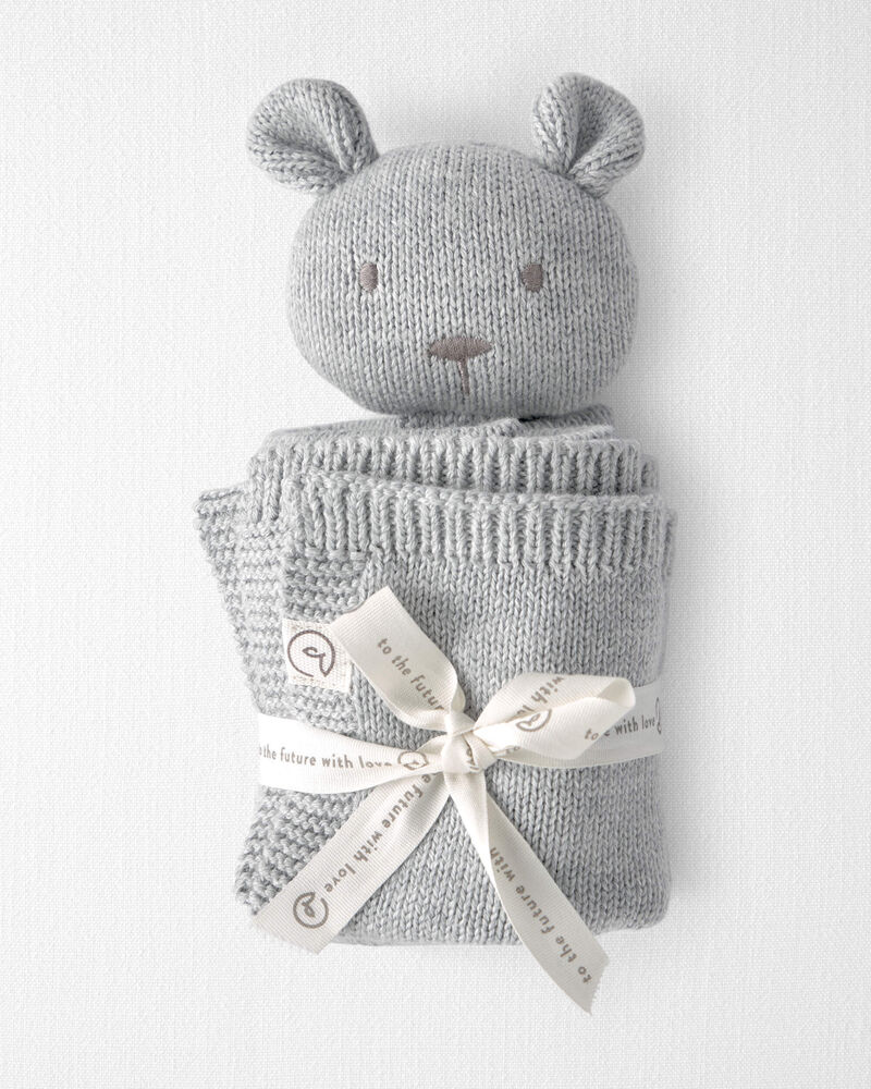 Baby Organic Cotton Bear Lovey, image 2 of 3 slides