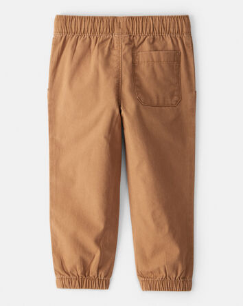 Toddler Boy  Cotton Everyday Pull-On Jogger - Brown, 