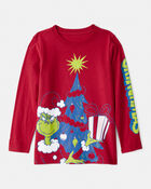 Kid Dr. Seuss&trade; The Grinch Long-Sleeve Graphic Tee - Red, image 1 of 3 slides
