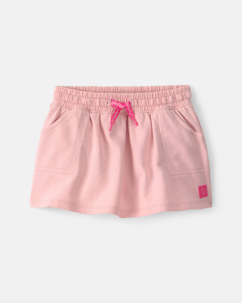 Baby Girl French Terry Skort - Pink, image 1 of 4 slides