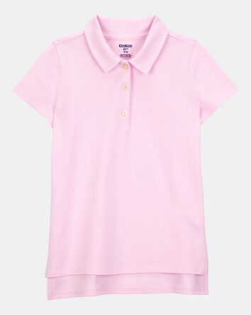Kid Pique Uniform Polo Shirt - Pink, 