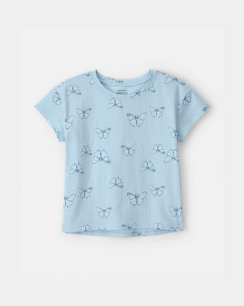 Girls Butterfly Top - Blue, 