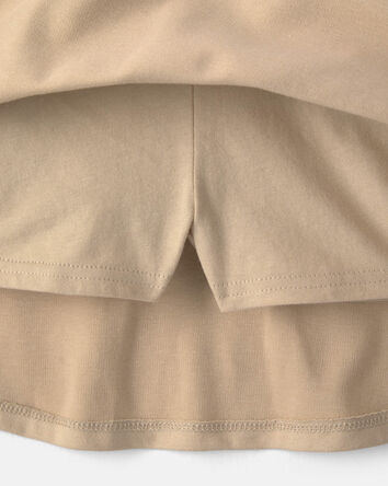 Toddler Girl Uniform Ponte Skort - Khaki, 