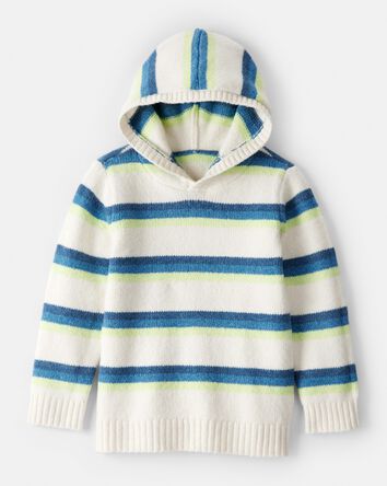 Boys Hooded Sweater - Cream, 