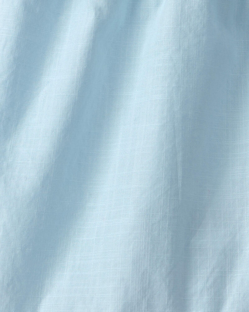 Girls Ruffle-Trim Shorts - Blue, image 3 of 4 slides