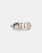 Baby Girl Every Step&reg; First Walker Heart Casual Shoes - White/Tan, image 4 of 6 slides