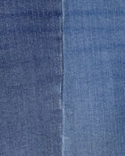 Girls Colorblock Denim Shorts - Dark Wash, image 3 of 4 slides