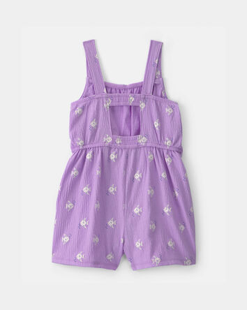 Toddler Girl Fish Romper - Purple, 