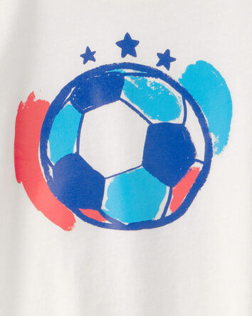 Toddler Soccer Graphic Tee - Ivory, 