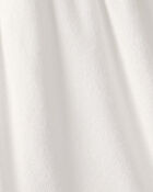 Girls Terry Long-Sleeve Cover Up - White, image 2 of 3 slides