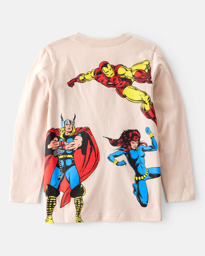 Boys 3-Pack &copy;Marvel Print Long-Sleeve Top - Pink/Red, image 2 of 6 slides