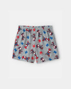 Toddler Boy 2-Piece &copy;Marvel Spider-Man Short-Sleeve Pajama Set - Blue/Grey, image 3 of 6 slides