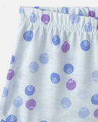 Toddler Girl 2-Piece Blueberry Sleeveless Pajama Set - Blue, image 3 of 4 slides