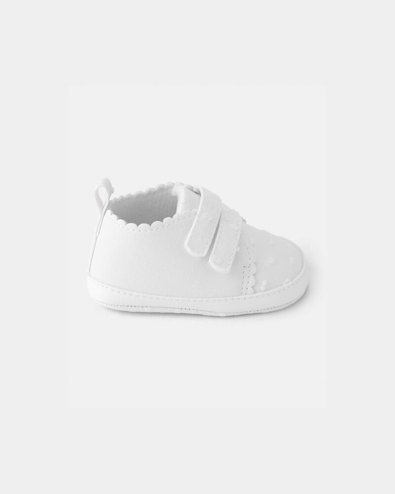 Baby Girl Swiss Dot Casual Shoes - White, image 2 of 6 slides